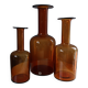 3 GULVASE  de Otto Brauer pour Holmegaard  1962
