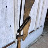 Brutalist wrought iron floor lamp 1970