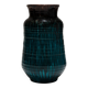 Vase en faïence à coulures, accolay, 1950s