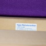 Fauteuils Vejle en tissu violet