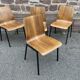 Suite de 4 chaises design Drabert Allemagne 1970 vintage scandinaves