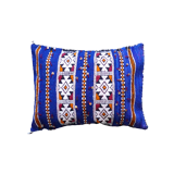 Moroccan kilim cushion blue