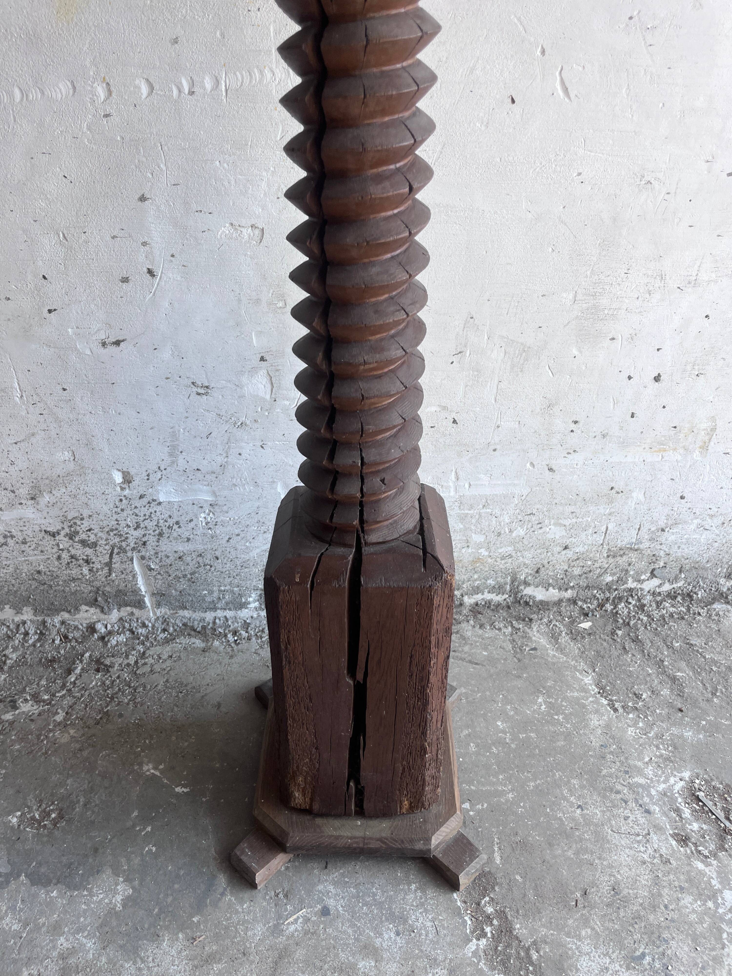Ancient pedestal from a wine press.