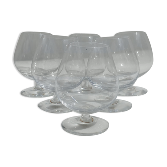 Box of 6 digestive glasses in lorraine crystal 50