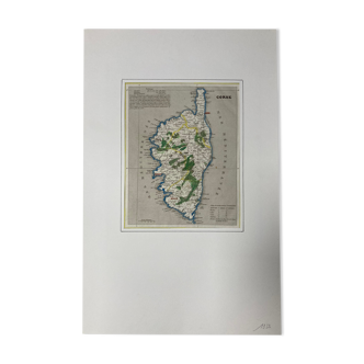 Carte ancienne de la Corse