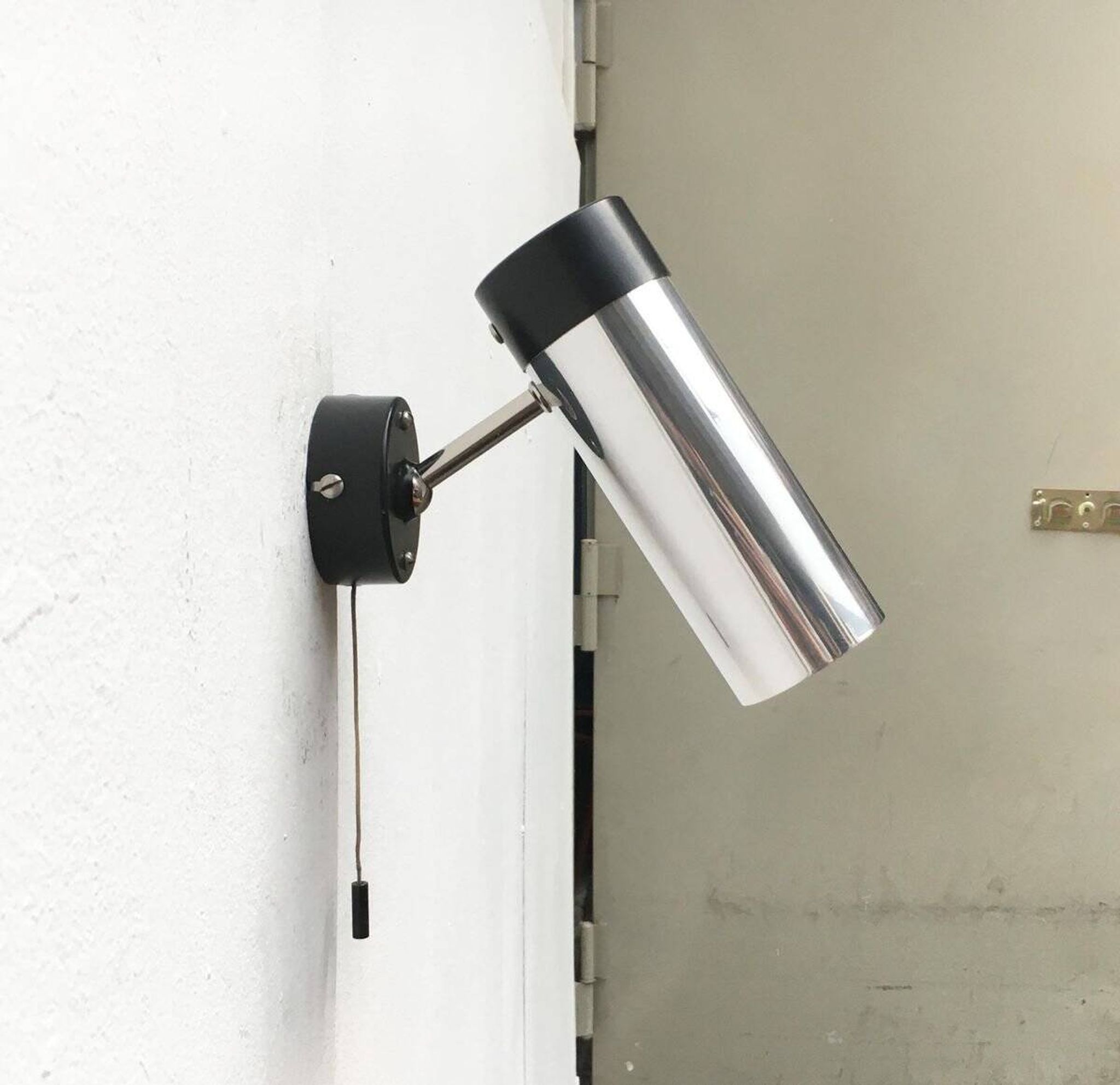 Mid-century minimalist wall lamps by H. Busquet for Hala Zeist, 1960s, set of 2.