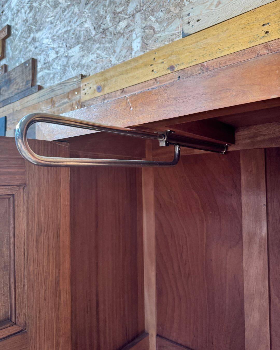 Asymmetrical Art Deco wardrobe in walnut