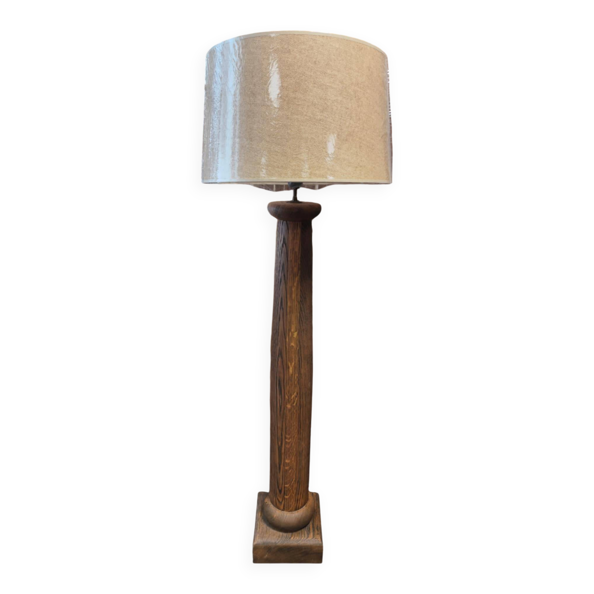 Lampe pied en chêne massif