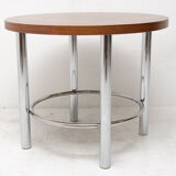 Bauhaus Chromed Coffee Table by Robert Slezak, 1930s