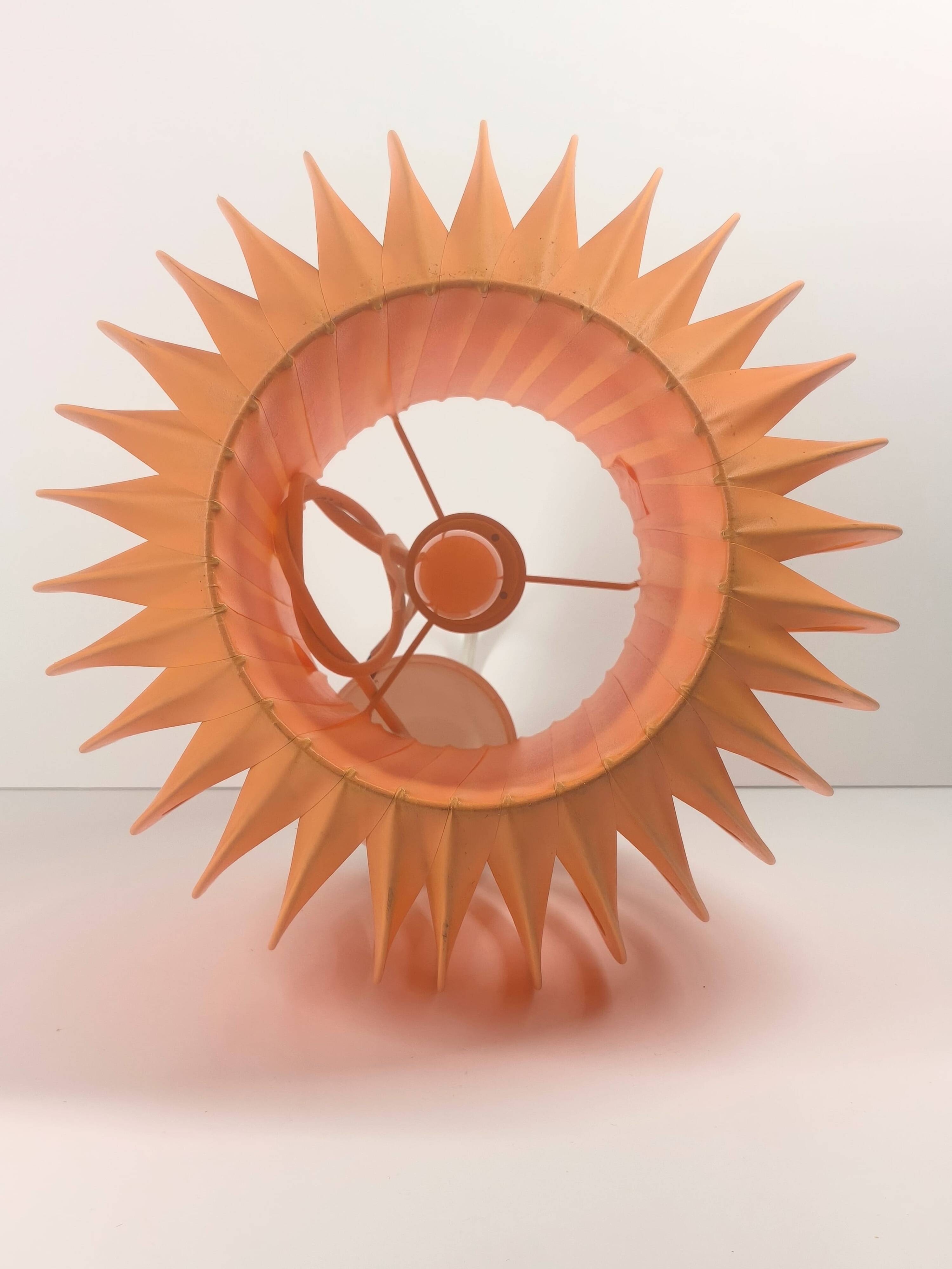 Vintage pendant lamp - Dutch design - Orange - Space Age