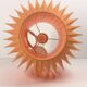 Vintage pendant lamp - Dutch design - Orange - Space Age