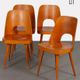 Suite of 4 vintage chairs by Oswald Haerdtl for Ton, 1960