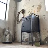 Industrial bedside table