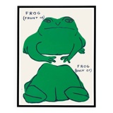 David Shrigley, Frog (front of), Frog (back of) Poster, 2021