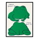 Affiche de David Shrigley, Grenouille (devant), Grenouille (derrière), 2021