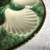 4 vintage oyster plates