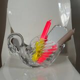 Arques crystal swan flowerpot