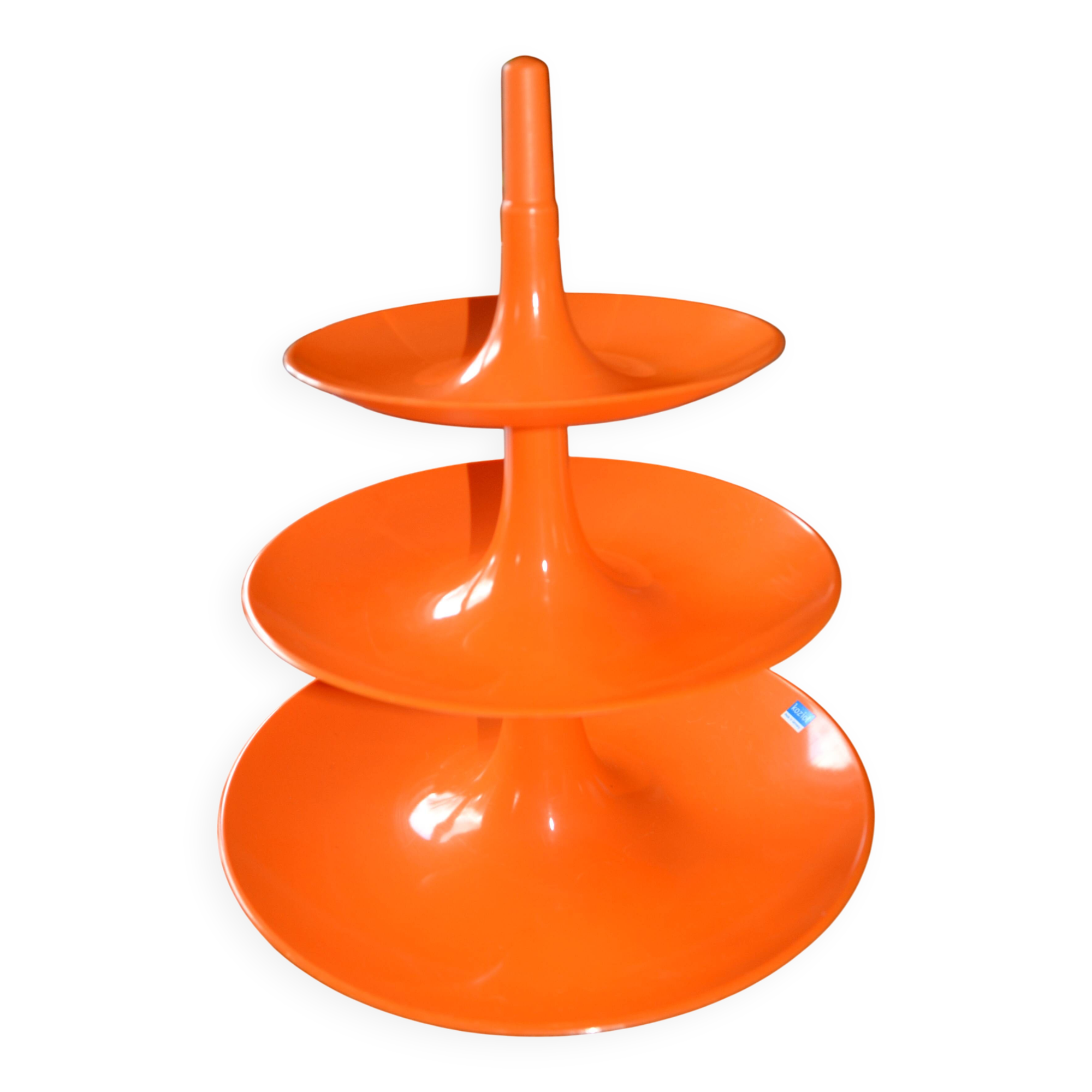Orange appetizer dish/tower "Babell" 1997 Koziol Germany