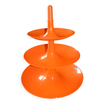 Orange appetizer dish/tower "Babell" 1997 Koziol Germany