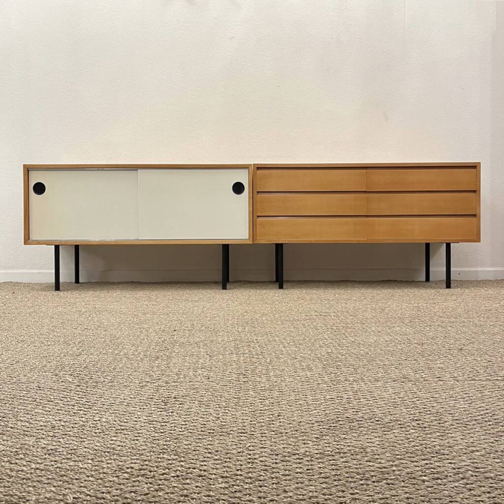 Kurt Thut small cabinet with sliding doors Switzerland 1950s