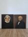 Pair of old portraits, 19th century