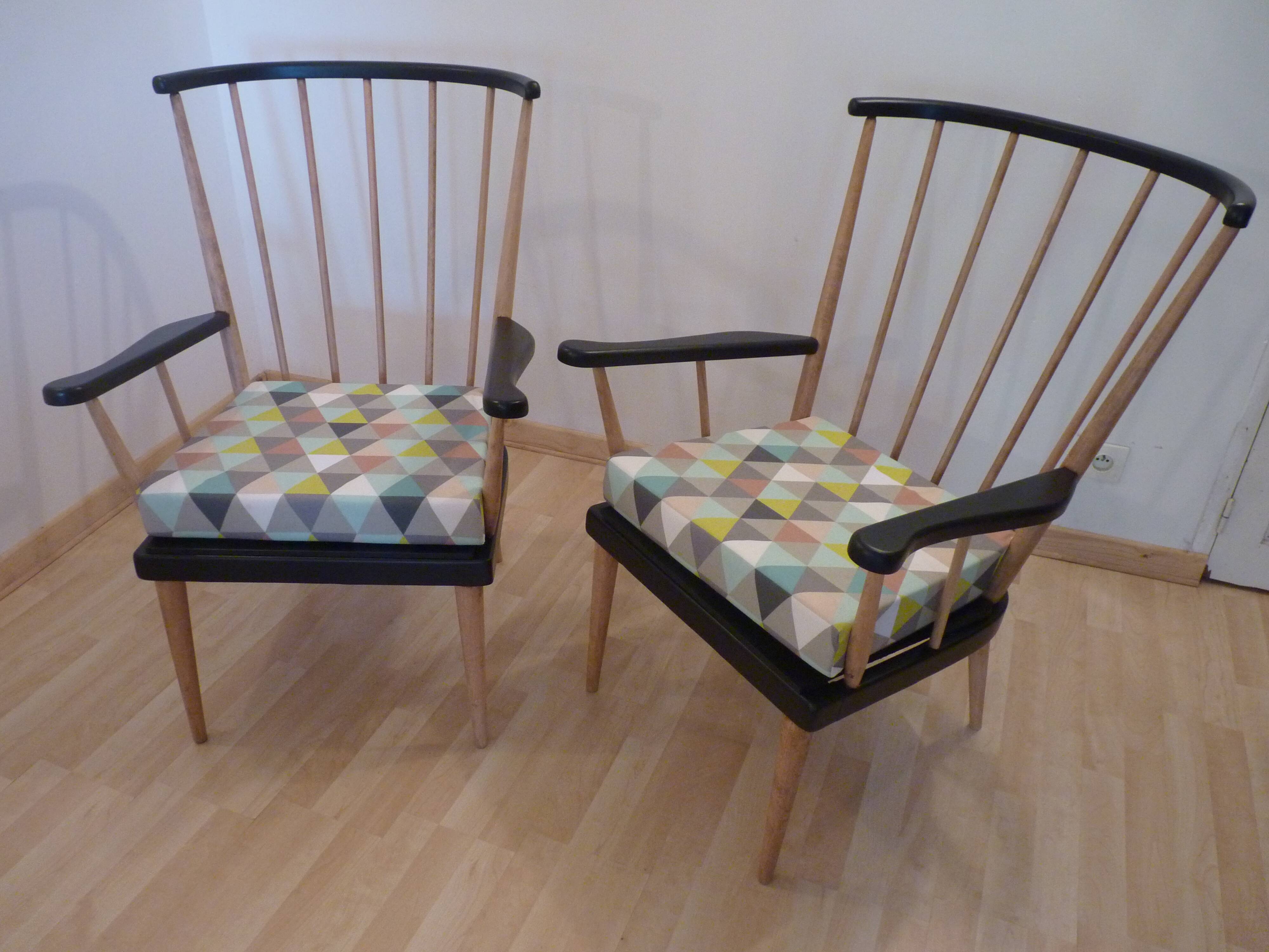 Paire de fauteuils vintage Baumann