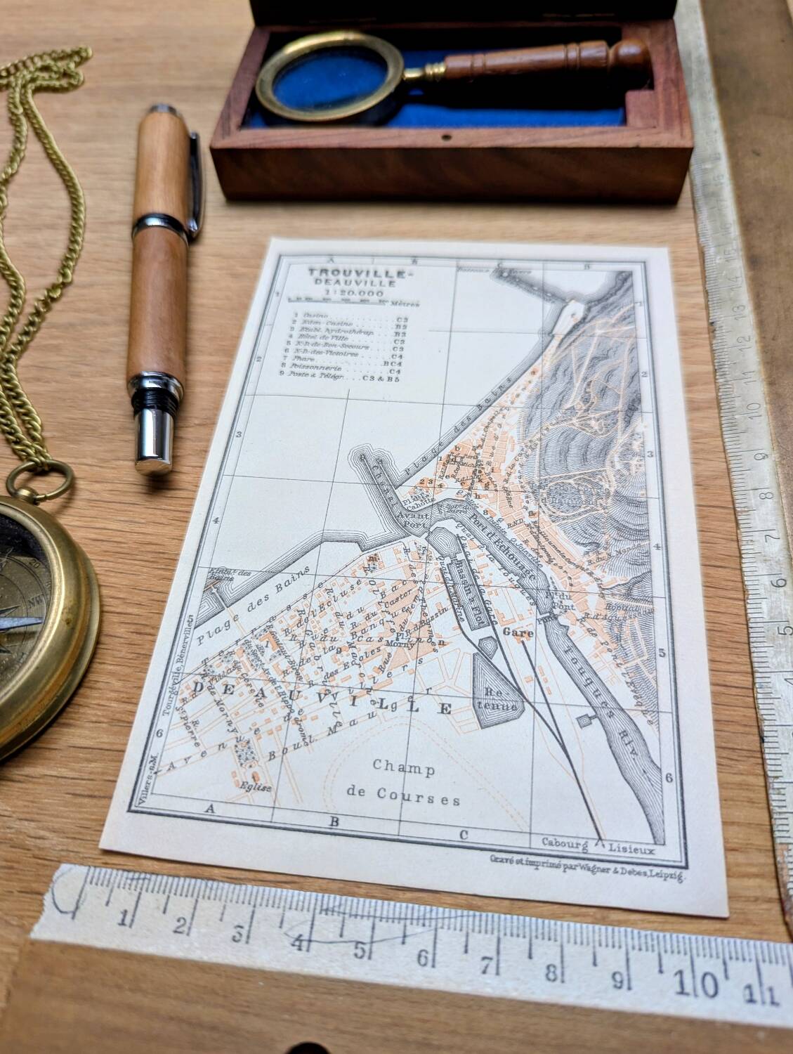 Printed in 1902, Trouville-Deauville, Normandy.