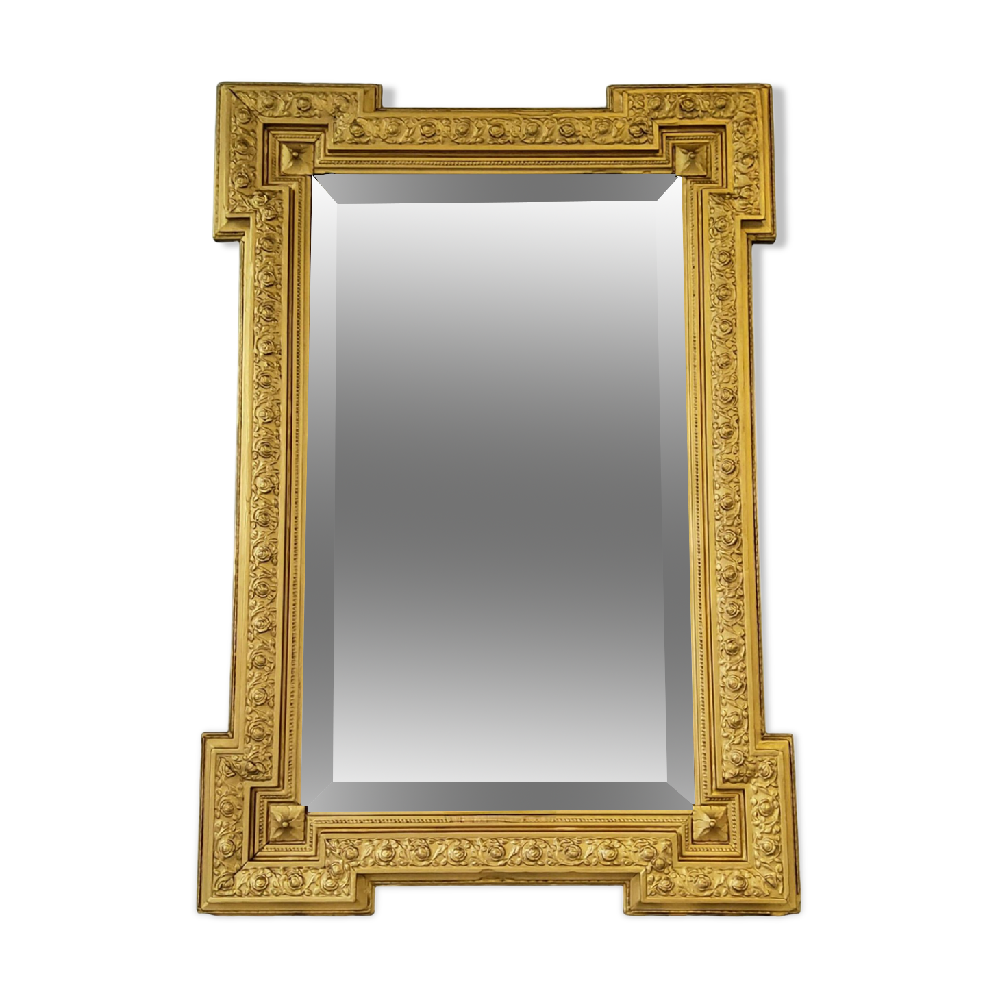 Golden mirror 93x63cm