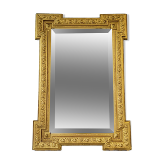 Golden mirror 93x63cm