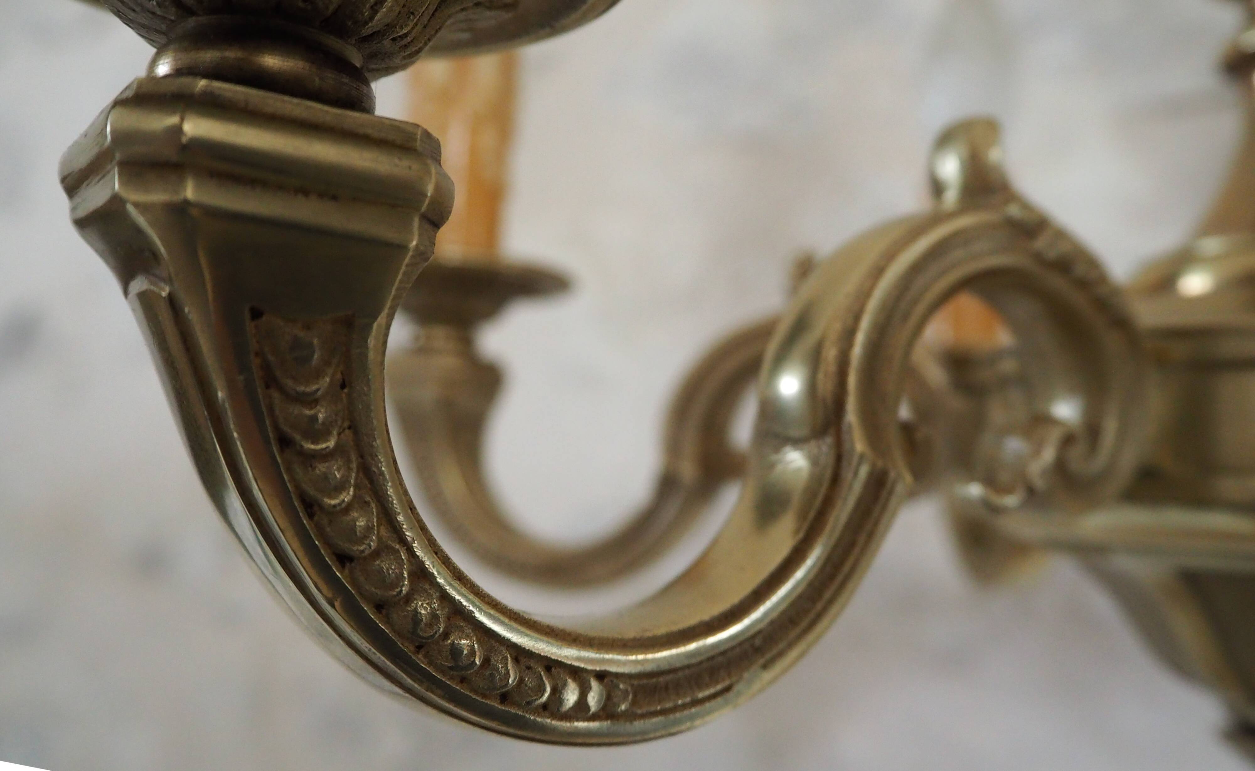 Bronze chandelier in Louis XV style - 6 lights