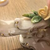 Ancient candlestick two porcelain branch