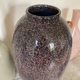 Large ceramic vase 80 style Memphis speckled terrazzo