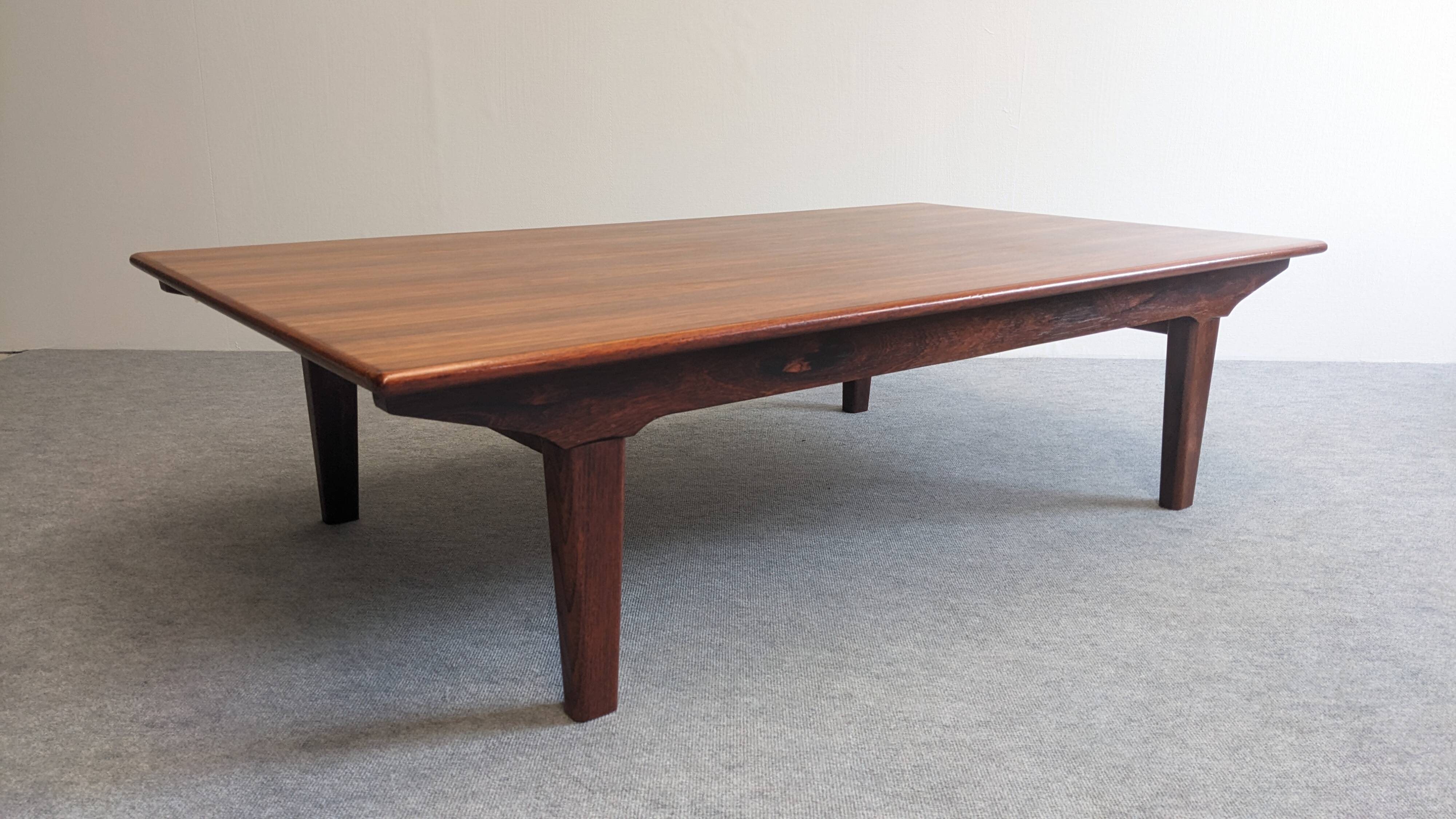 Scandinavian rosewood coffee table, 50s-60s