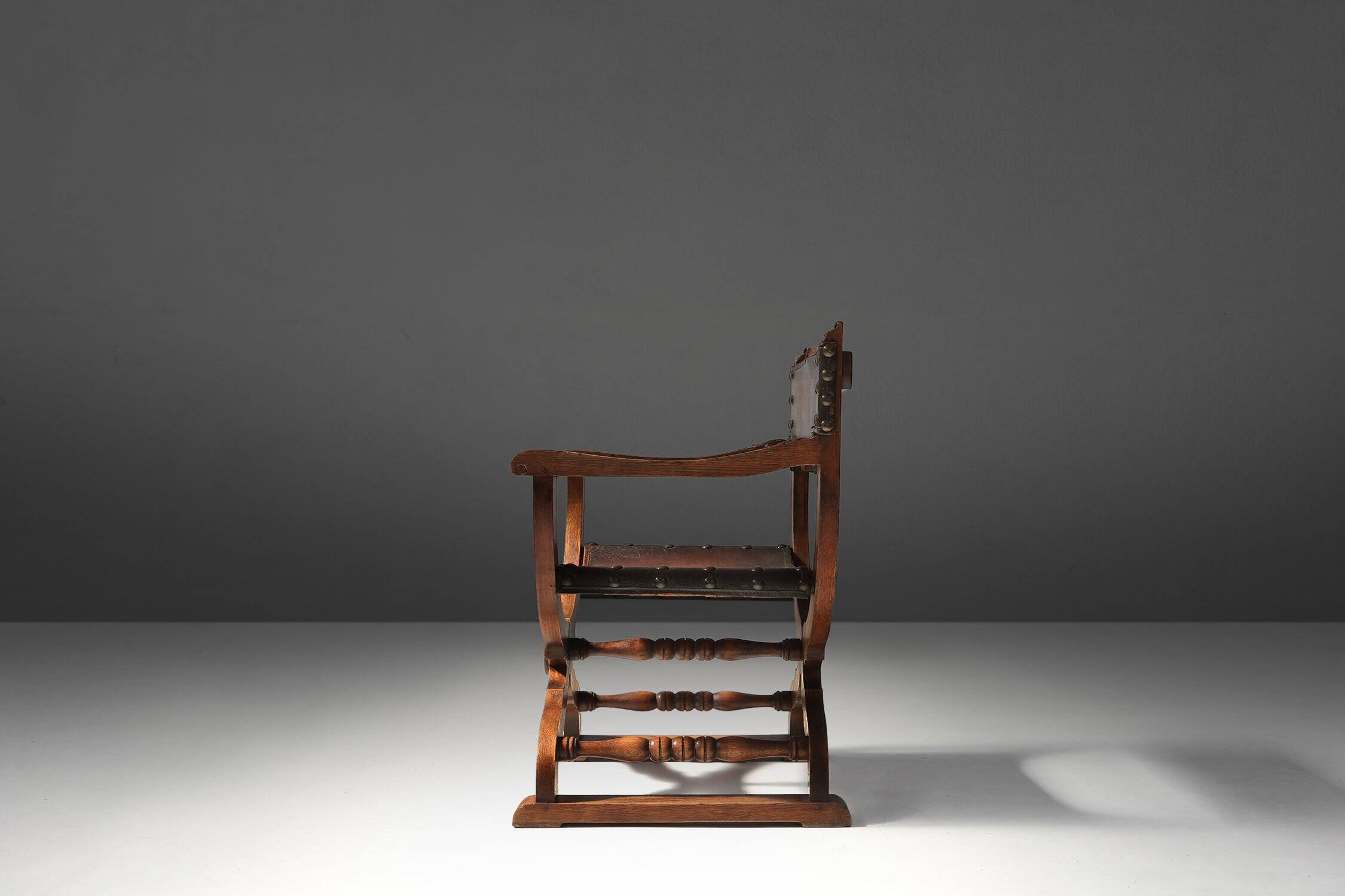 Antique Neo-Renaissance Throne Chair, France 1890s