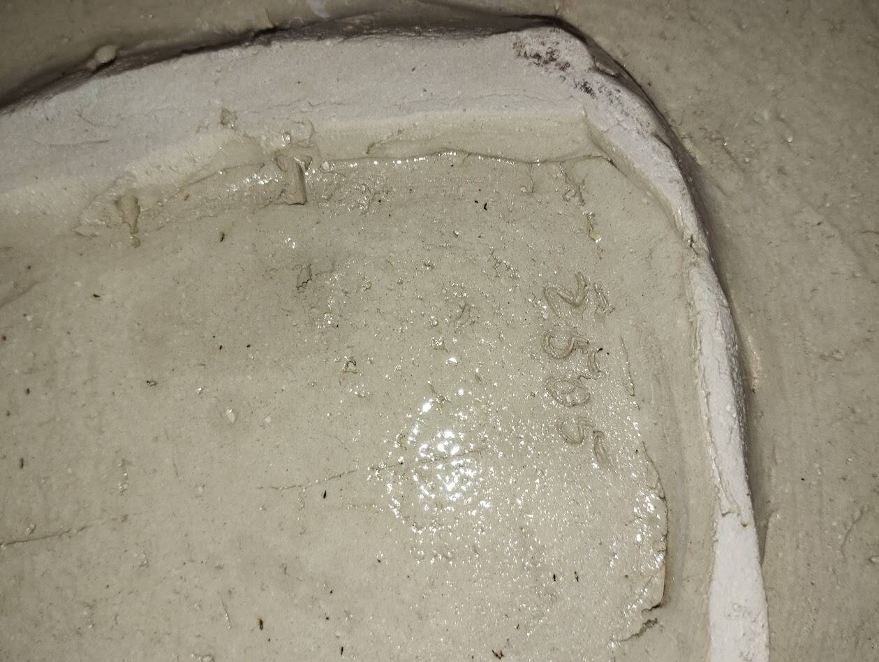 Vintage plate – Abstract decor – 1950s–60s – Handmade ceramics