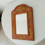Vintage hand painted wooden mirror 46*30