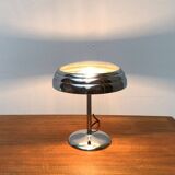 Art Deco table lamp in chrome and glass