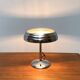 Art Deco table lamp in chrome and glass