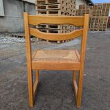Set of 6 elm chairs from 1980.