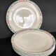 Six large porcelain plates Villeroy and Boch