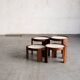 Set of 4 nesting tables by Gianfranco Frattini.
