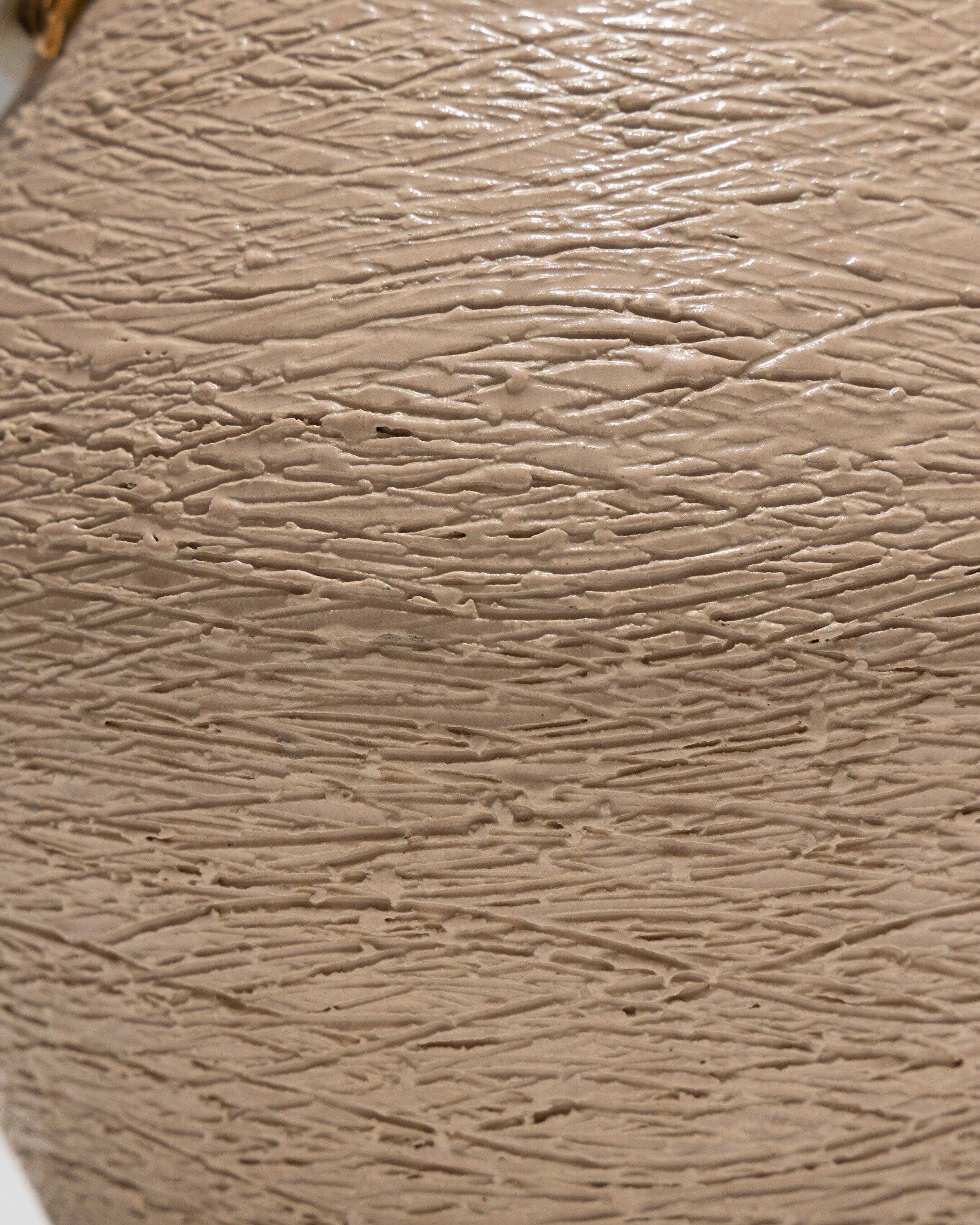 textured ceramic egg-shaped vase, 1940s