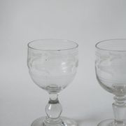 Lot de 6 verres à vin dépareillés XIXème