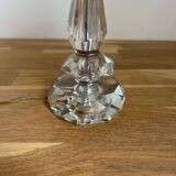 Vintage crystal and chrome lamp, France 1940