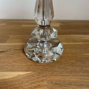 Vintage crystal and chrome lamp, France 1940