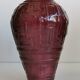 Glazed terracotta vase Art Deco signed WW