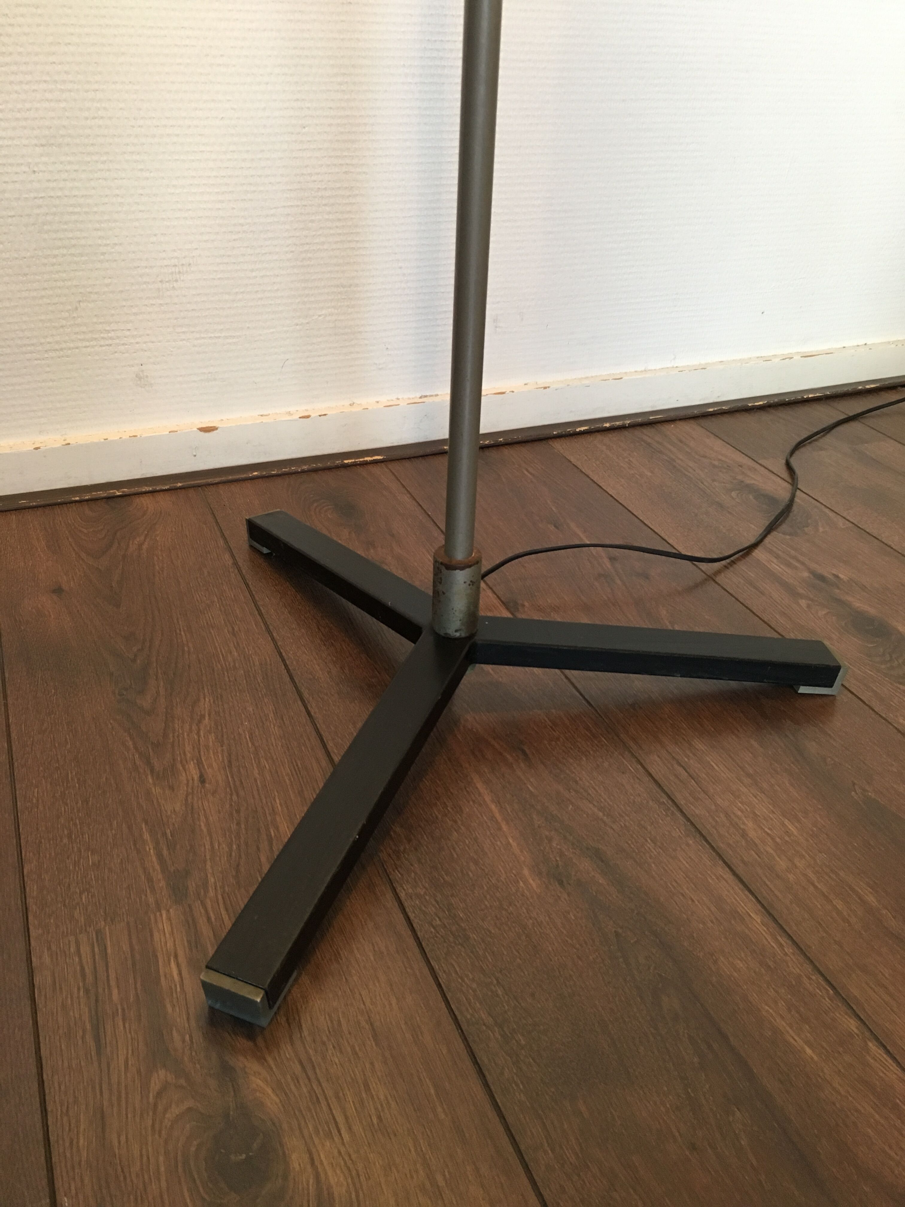 Black Chrome Floor Lamp from Hiemstra Evolux, 1960s
