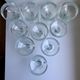 Set of 10 glasses with molded glass bar legs in 70s