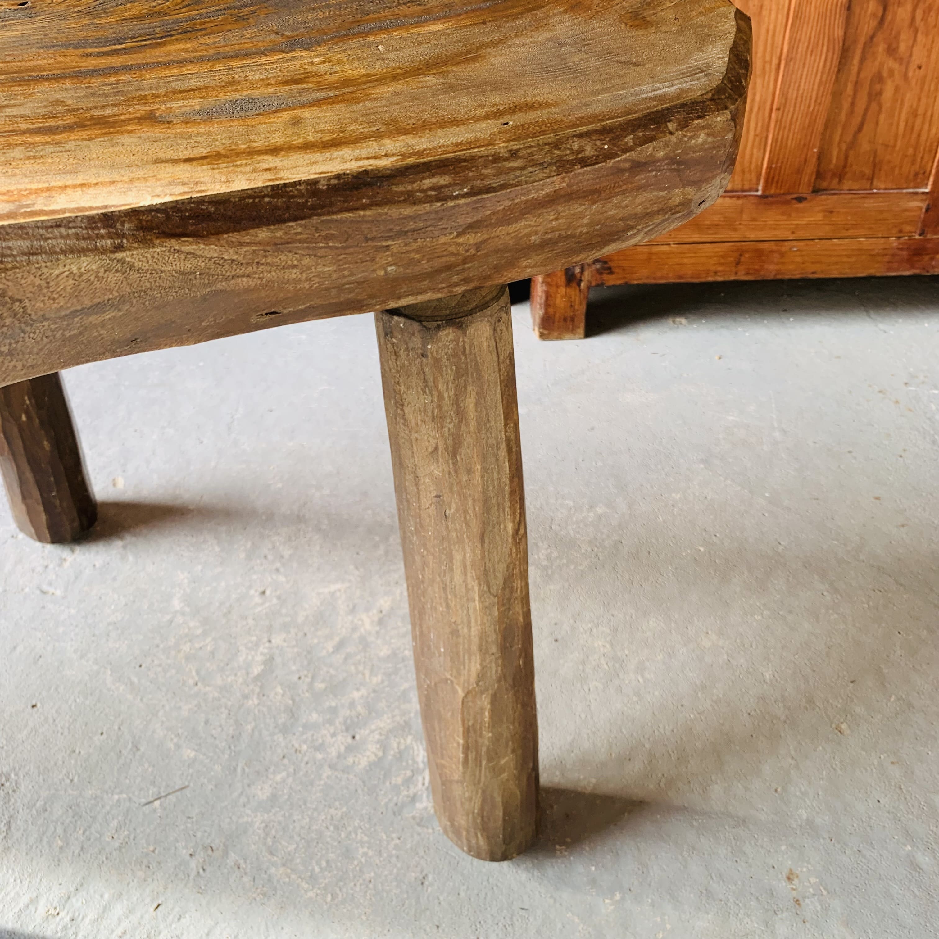 Brutalist tripod coffee table