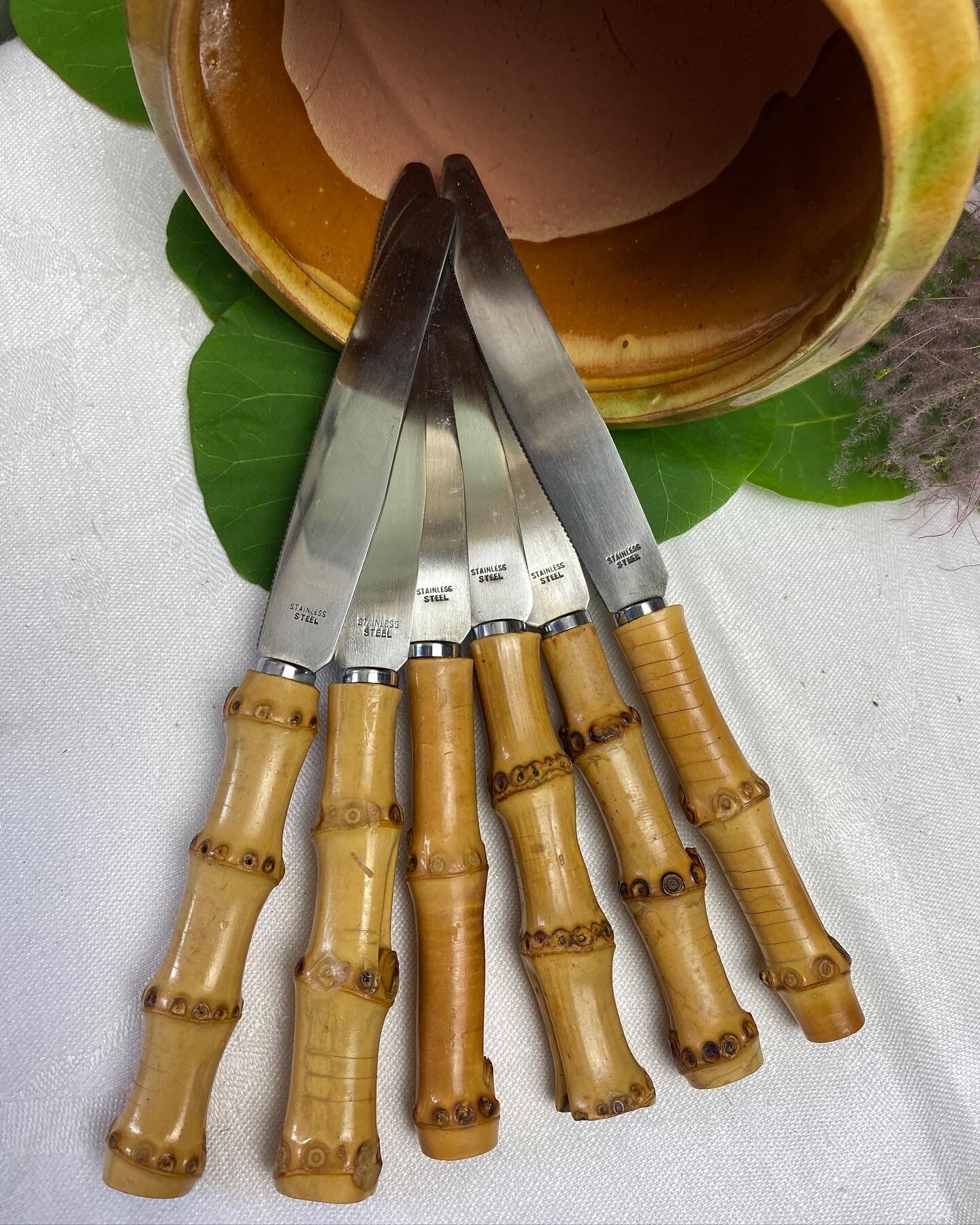 Set of 6 vintage dessert, cheese, dessert knives